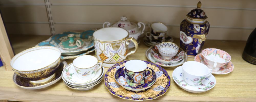 A group of Regency to early Victorian porcelain, c.1800-1845,